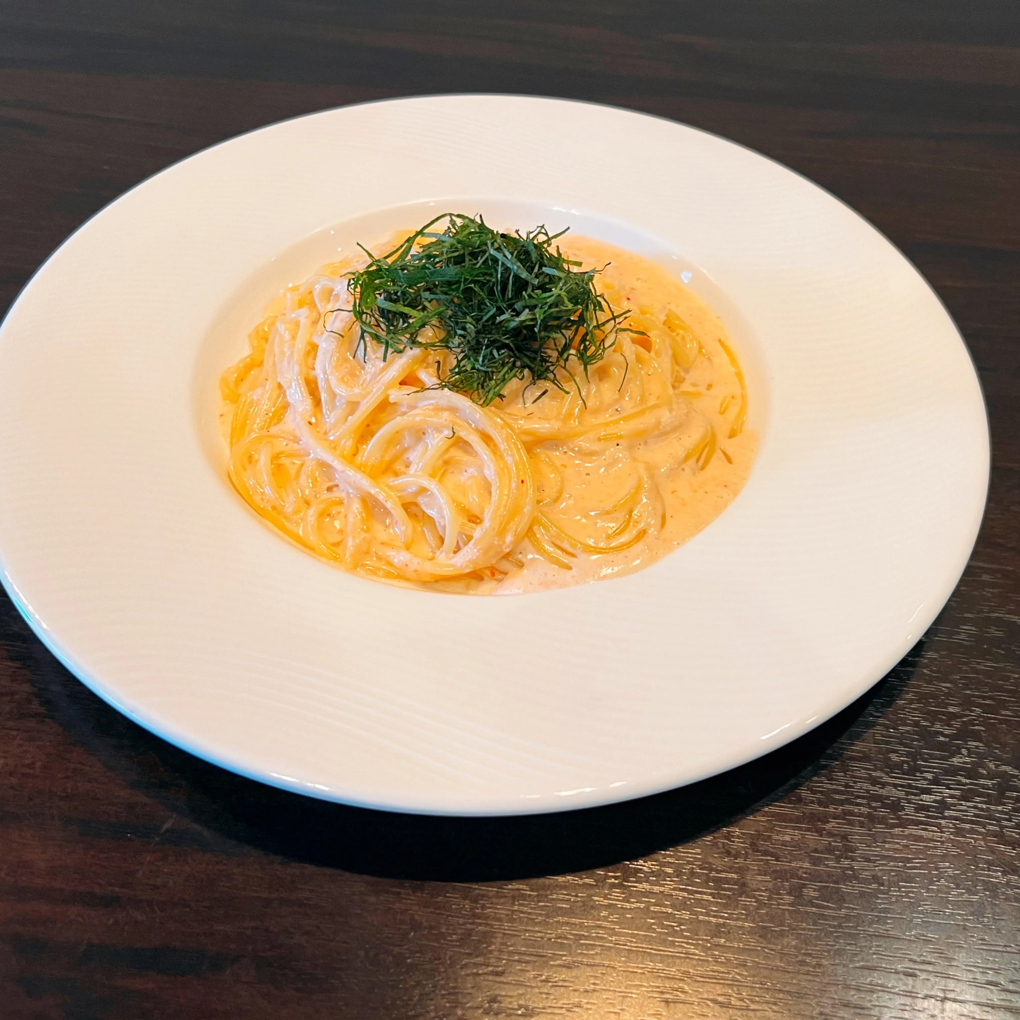 《　大葉と明太子のクリームパスタ　》